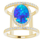 Oval Black Opal 78_Yellow Gold_Oval