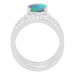 Oval Black Opal 92_White Gold_Oval