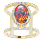 Oval Black Opal 10_Yellow Gold_Oval