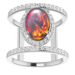 Oval Black Opal 10_Sterling Silver_Oval