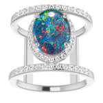 Oval Opal Triplet 65_Sterling Silver_Oval