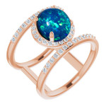 Round Black Opal 49_Rose Gold_Round