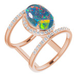 Oval Opal Triplet 73_Rose Gold_Oval