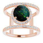 Round Boulder Opal 55_Rose Gold_Round