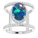 Oval Opal Triplet 74_Sterling Silver_Oval