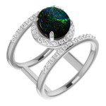 Round Boulder Opal 55_White Gold_Round