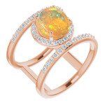 Round Black Opal 56_Rose Gold_Round