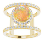 Round Black Opal 56_Yellow Gold_Round