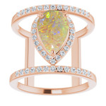 Teardrop Pipe Opal 39_Rose Gold_Teardrop