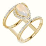 Teardrop White Opal 43_Yellow Gold_Teardrop