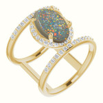 Oval Black Opal 11_Yellow Gold_Oval