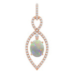 Oval Black Opal 91_Rose Gold_Oval