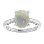 Oval Black Opal 91_White Gold_Oval