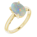 Oval Black Opal 91_Yellow Gold_Oval