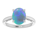 Oval Black Opal 92_Sterling Silver_Oval