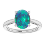 Oval Black Opal 93_White Gold_Oval