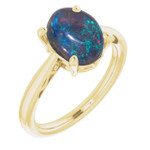 Oval Black Opal 2_Yellow Gold_Oval