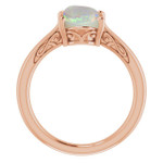 Oval Black Opal 13_Rose Gold_Oval