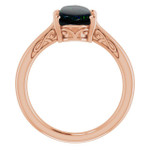 Oval Black Opal 17_Rose Gold_Oval