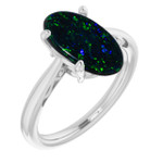 Oval Black Opal 17_White Gold_Oval