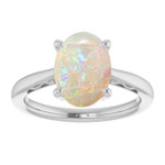 Oval White Opal 18_White Gold_Oval