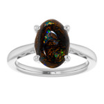 Oval Boulder Opal 31_Sterling Silver_Oval