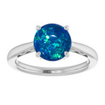 Round Black Opal 49_Sterling Silver_Round