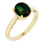 Round Boulder Opal 50_Yellow Gold_Oval