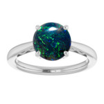 Round Black Opal 54_Sterling Silver_Round