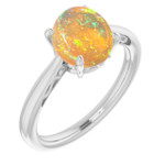 Round Black Opal 56_Sterling Silver_Round