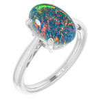 Oval Opal Triplet 68_Sterling Silver_Oval