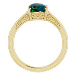 Round Black Opal 54_Yellow Gold_Round