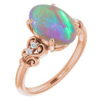 Oval Black Opal 76_Rose Gold_Oval