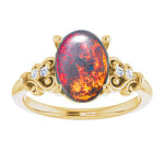 Oval Black Opal 10_Yellow Gold_Oval