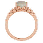 Oval White Opal 14_Rose Gold_Oval