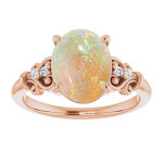 Oval White Opal 30_Rose Gold_Oval