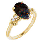 Teardrop Boulder Opal 45_Yellow Gold_Teardrop