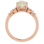 Round White Opal 57_Rose Gold_Round