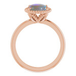 Oval Black Opal 76_Rose Gold_Oval