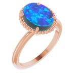 Oval Black Opal 78_Rose Gold_Oval