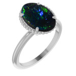 Oval Black Opal 7_Sterling Silver_Oval