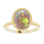 Oval White Opal 14_Yellow Gold_Oval