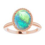 Oval Black Opal 16_Rose Gold_Oval