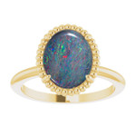 Oval Boulder Opal 33_Yellow Gold_Oval