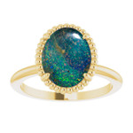 Oval Boulder Opal 35_Yellow Gold_Oval