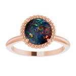 Round Boulder Opal 47_Rose Gold_Round