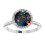 Round Boulder Opal 47_Sterling Silver_Round