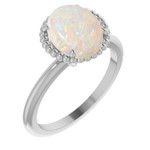 Round White Opal 57_Sterling Silver_Round