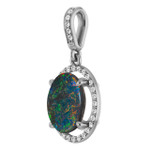 Oval Black Opal 8_Sterling Silver_Oval