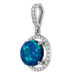 Round Black Opal 49_Sterling Silver_Round